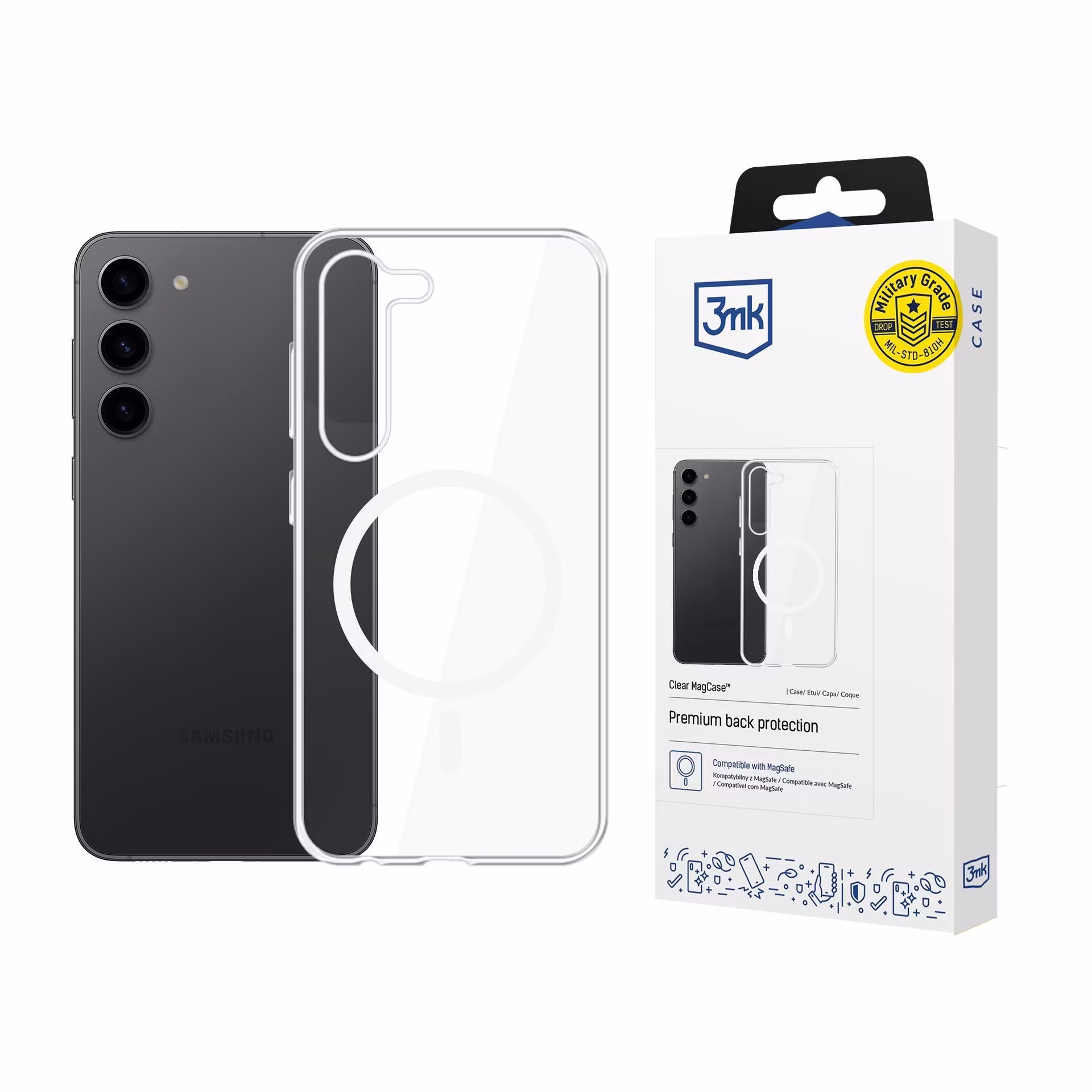 3mk ochranný kryt Clear MagCase pro Samsung Galaxy S24+