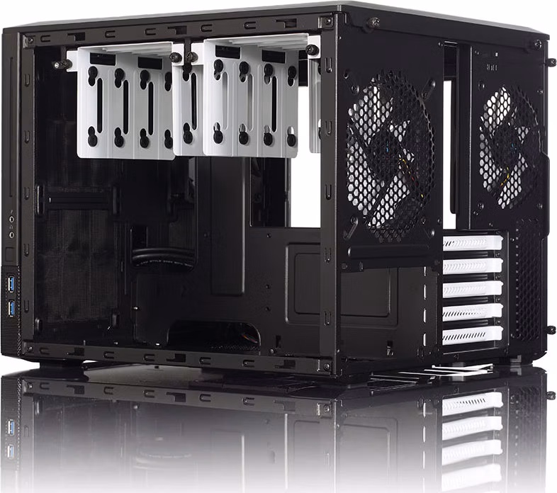 Fractal Design Node 804/Mini ITX/Transpar./Čierna
