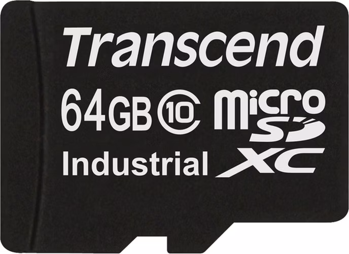 Transcend 64GB microSDXC (Class 10) MLC průmyslová paměťová karta (bez adaptéru), 20MB/s R, 18MB/s W