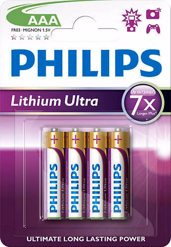 Philips baterie AAA Ultra lithium - 4ks