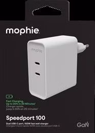 Power Adaptér GaN USB-C Dual 100W White