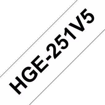 HGE-251, biela / čierna, 24 mm