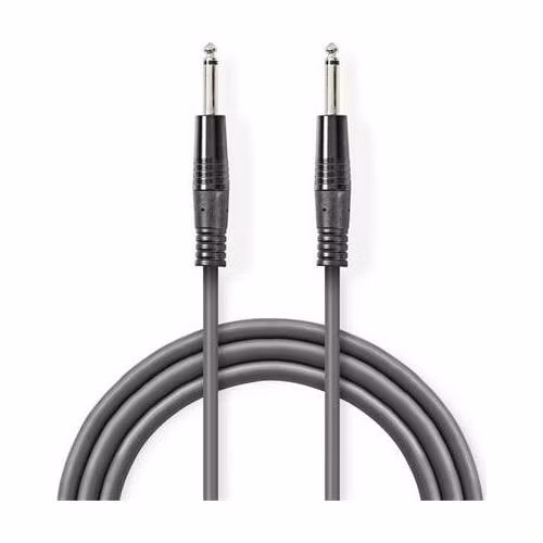 Nedis COTH23020GY30 - Vyvážený Audio Kabel | 6,35mm Zástrčka – 6,35mm Zástrčka | 3 m | Šedá barva