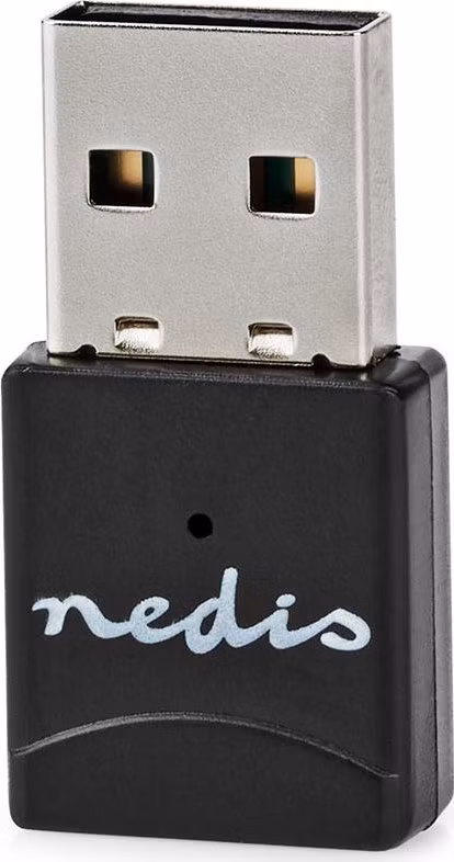 NEDIS Wi-Fi dongle/ AC600/ 2.4/5 GHz (Dual Band)/ USB 2.0/ celková rychlost 600 Mbps/ OS verze: Windows 8/10/11/ černý