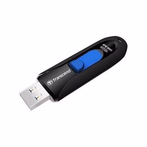 Transcend 16GB JetFlash 790K, USB 3.0 (3.1 Gen 1) flash disk, černo/modrý