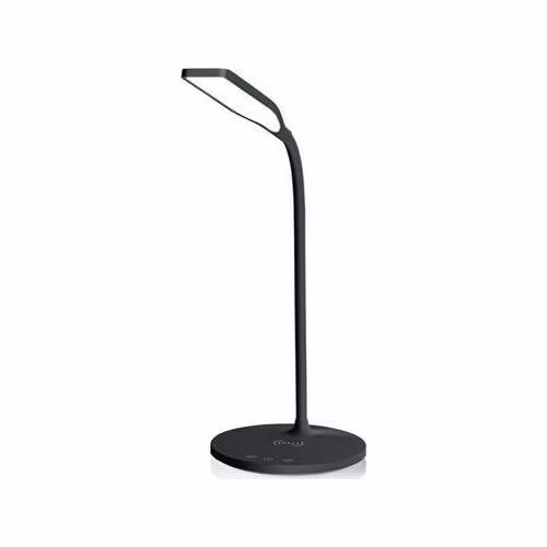 Nedis LTLGQ3M2BK - LED lampa s bezdrátovou nabíječkou, stmívač | LED / Qi | 10 W | 2700 - 6500 K