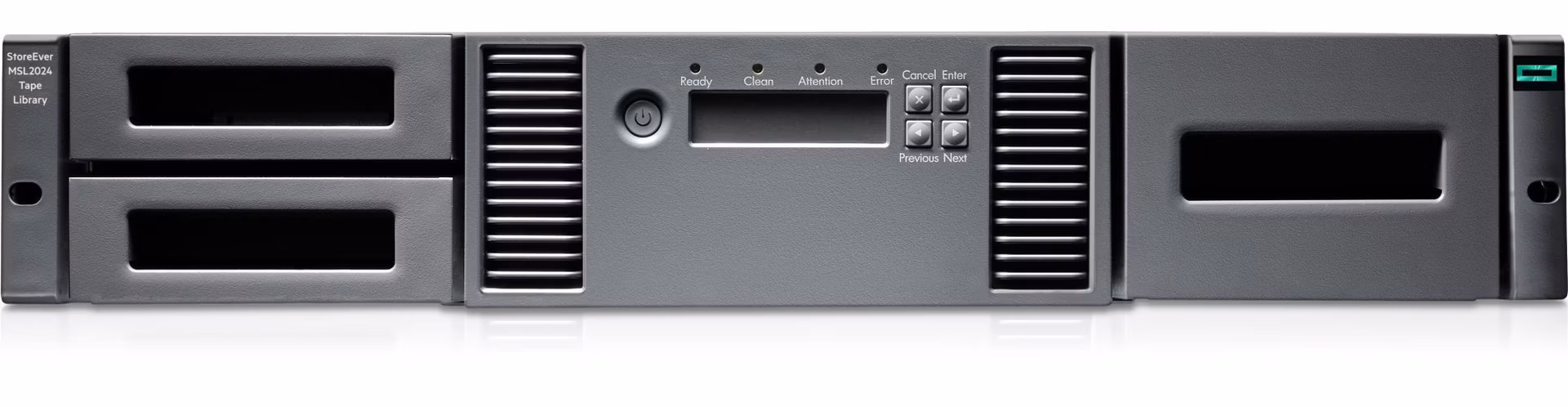 HPE Storage MSL2024 Tape Library (MSL LTO8 SAS Drive + 15x Q2078A LTO8 30TB Data Cartridges + Q2015A BarCodeLabelPack)