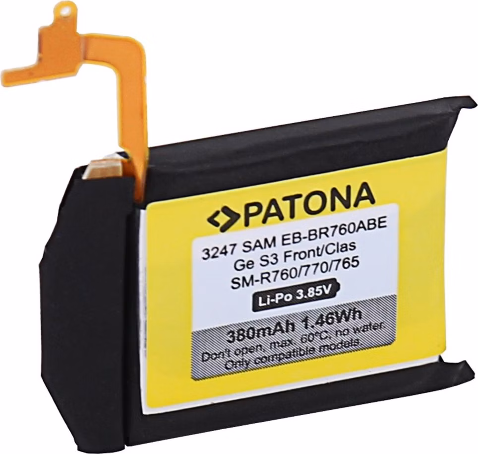 PATONA baterie pro chytré hodinky Samsung Gear S3 380mAh
