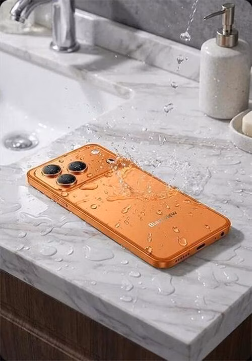 Blackview WAVE 7C LTE 6.56" HD IPS 720x1612 90Hz 4+64GB CAM 32MP/13MP Face ID 5000mAh Android 16, oranžový