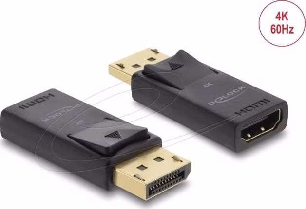 Delock Adaptér z Active DisplayPort 1.2 na HDMI, 4K, s funkcí HDR