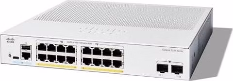 Cisco Catalyst switch C1200-16P-2G (16xGbE,2xSFP,16xPoE+,120W,fanless) - REFRESH