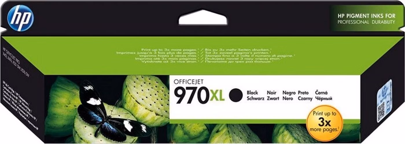 HP (970XL) černá inkoustová kazeta, CN625AE originál