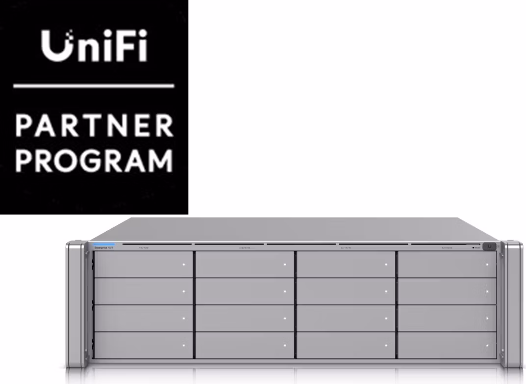 Ubiquiti UniFi Enterprise NVR - NVR, 16x 2,5/3,5" HDD slot, 3U, RAID5/RAID6/RAID10, 2x SFP+, 1x 10GbE port