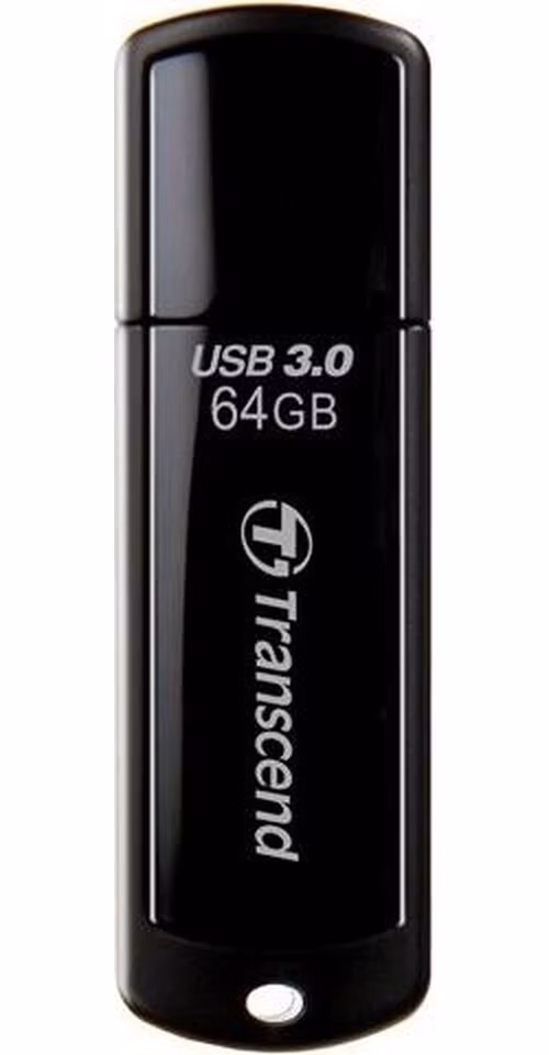 TRANSCEND Flash disk 64GB JetFlash®700, USB 3.0 (R:80/W:25 MB/s) čierna