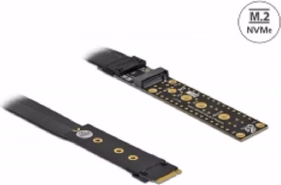 Delock Riser Card M.2 klíč M, prodlužovací, NVMe, s kabelem délky 20 cm