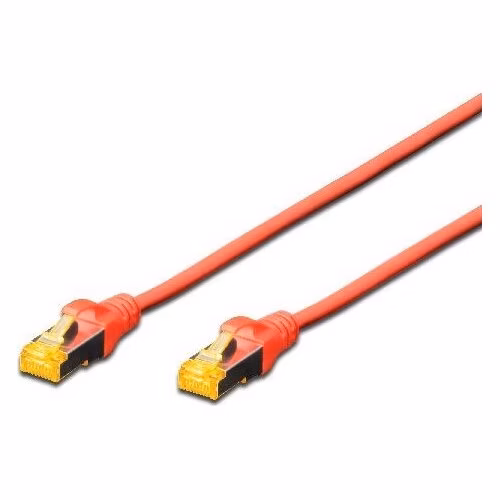 Digitus CAT 6A S-FTP patch cable, Cu, LSZH AWG 26/7, length 5 m, color red