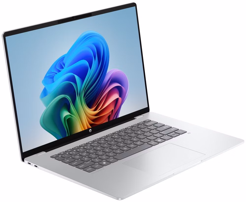 HP OmniBook 5 AI 16-bf0002nc/ SD-X1P-42-100/ 32GB DDR5/ 1TB SSD/ Qualcomm Adreno/ 16"WUXGA,OLED,touch/ W11H/ stříbrný