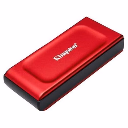 Kingston Flash SSD 2TB XS1000 External USB-C 3.2 Gen 2x2 Portable Solid State Drive RED