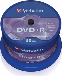 VERBATIM DVD+R(50-balenie)Vreteno/bežný maloobchod/16x/4.7GB