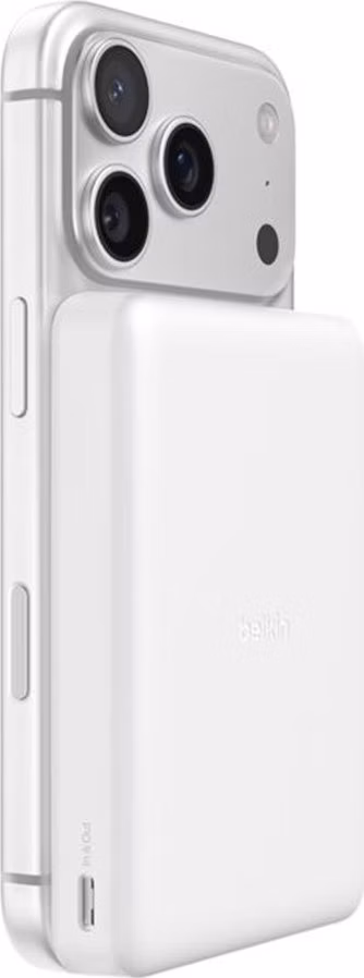 Belkin Boost Charge Slim Magnetic Powerbank 10K - White