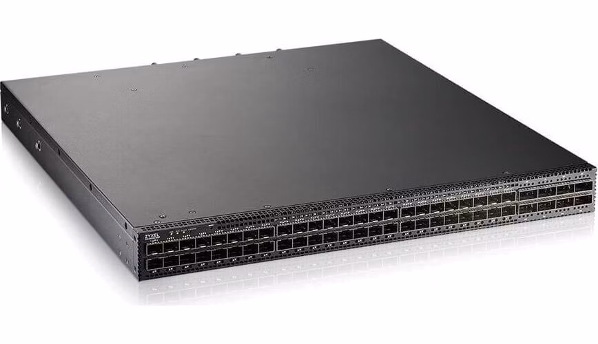 Zyxel CX4800-56F, 48-port 10/25G L3 Aggregation Fiber Switch with 8 100G Uplink (with 2 DC power supply)