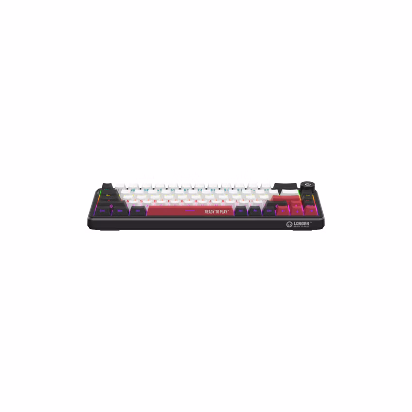 Lorgar KBA41MBK, mechanická herná klávesnica, 66 klávesov, Toxic Purple Switch, Hot-Swap, RGB, USB-C