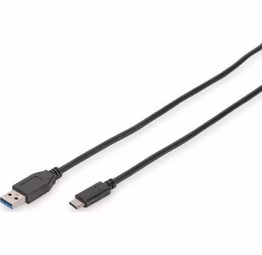Digitus USB Type-C connection cable, type C to A M/M, 1.0m, Super Speed, bl
