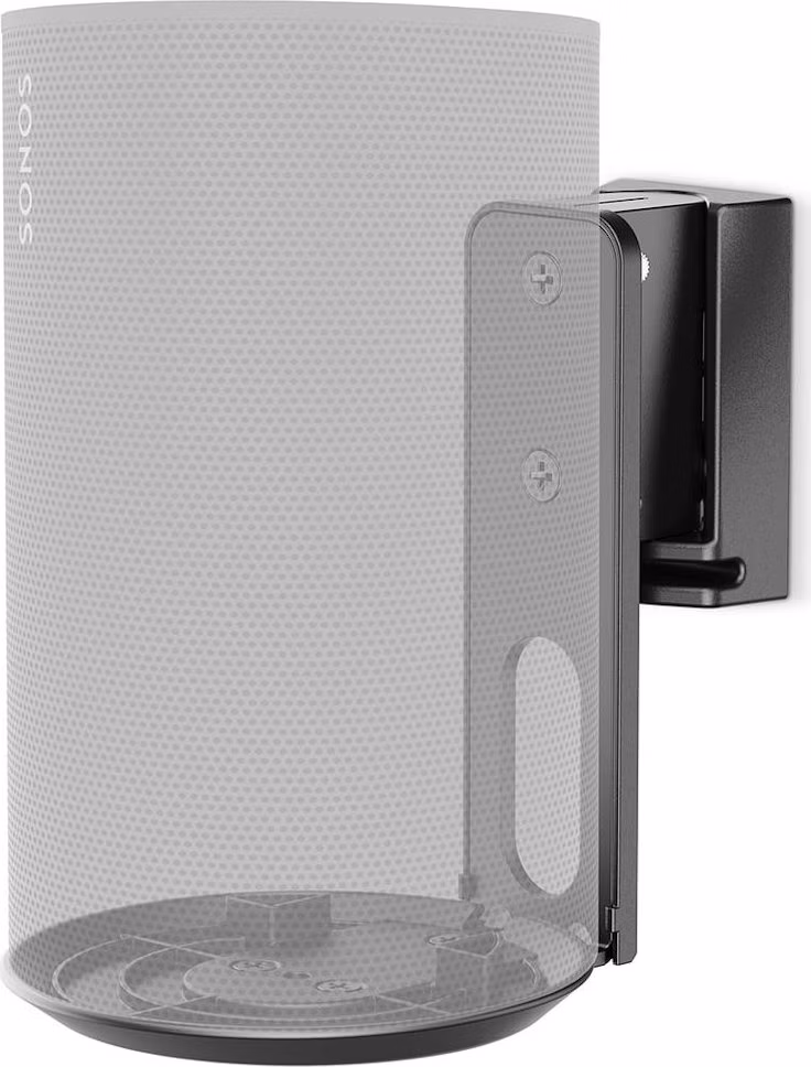 NEDIS držák reproduktoru/ kompatibilní se Sonos Era 100/ nástěnný/ 3 kg/ náklon otočný/ naklápěcí/ ABS/ kov/ černý