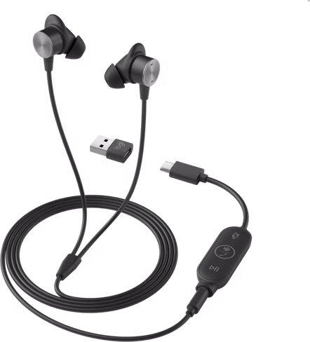 Logitech® Zone Wired Earbuds - GRAPHITE