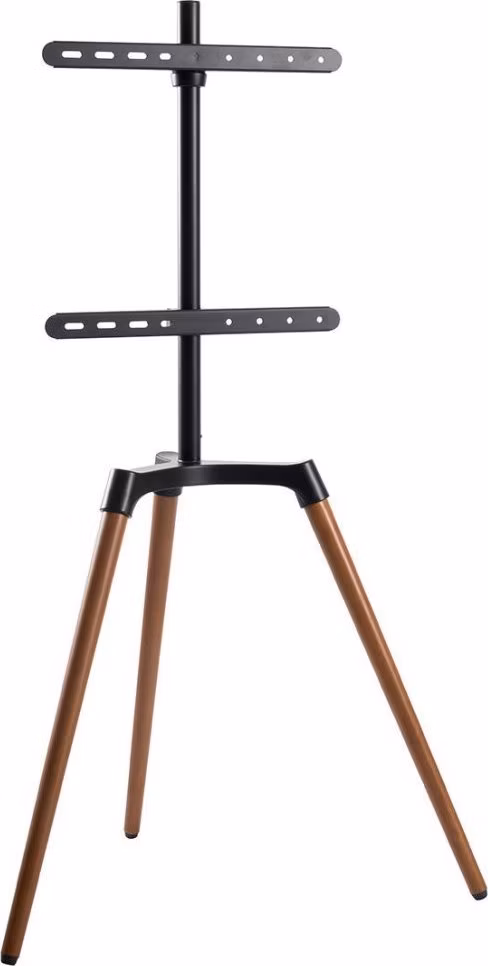 NEDIS podlahový TV stojan/ 50 - 65"/ 35 kg/ Skandinávské Provedení/ Otočné/ Protiskluzový popruh/ Snap-lock/ černý