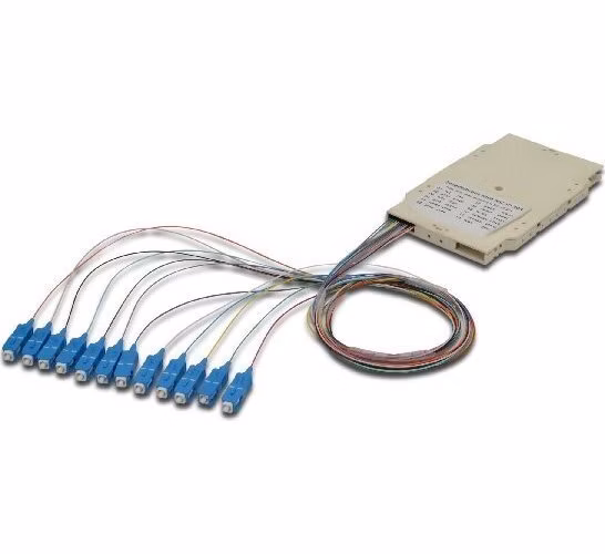 Digitus FO sestřihová kazeta s 12 barevnými pigtaily SC (UPC), MM OM4 50/125 µ, LSZH