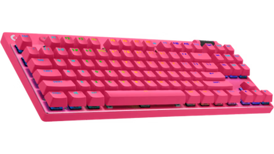 Logitech® G PRO X TKL LIGHTSPEED Gaming Keyboard - MAGENTA - US INT'L - 2.4GHZ/BT - TACTILE