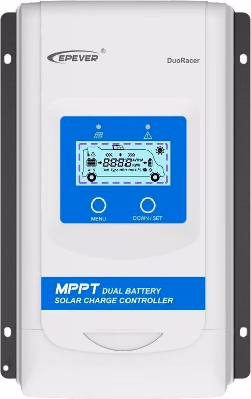 EPEVER DR2210N-DDS solární MPPT regulátor 12/24 V, DuoRacer 20A, vstup 100V