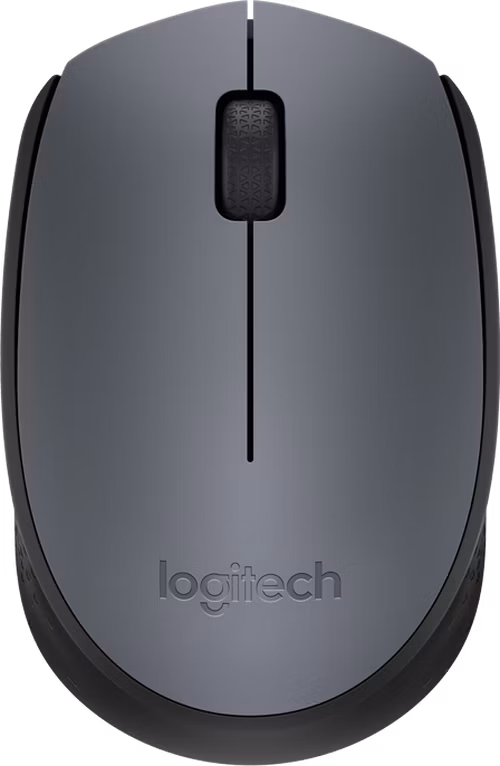 Logitech myš Wireless Mouse M170, bezdrátová, optická, černá-šedá, 1000dpi