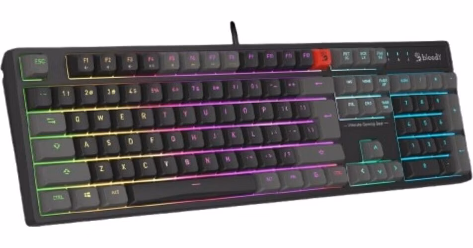 A4tech Bloody B230N, podsvícená herní klávesnice, USB, CZ, černá