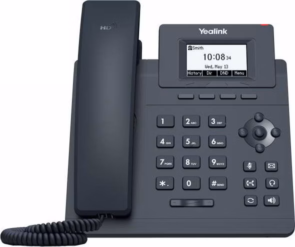 Yealink SIP-T30P IP telefon, 1x SIP, CZ/SK displej, 2x 100Mb/s port, PoE, Optima HD Voice