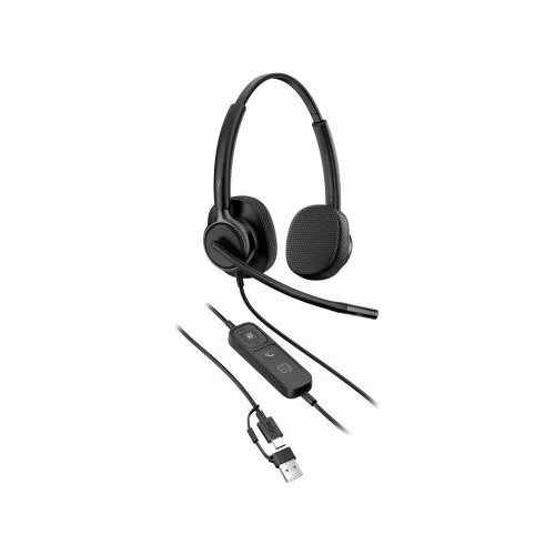 HP Poly Mission 425 náhlavní souprava Stereo USB-C +USB-C/A
