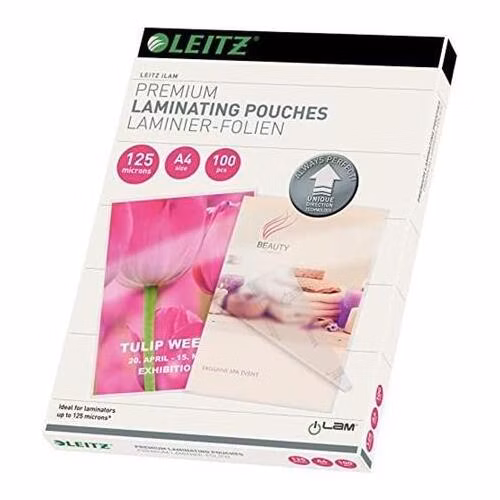 LEITZ Laminovací kapsy A4 se směrovací technologií, 125 mic (25ks)