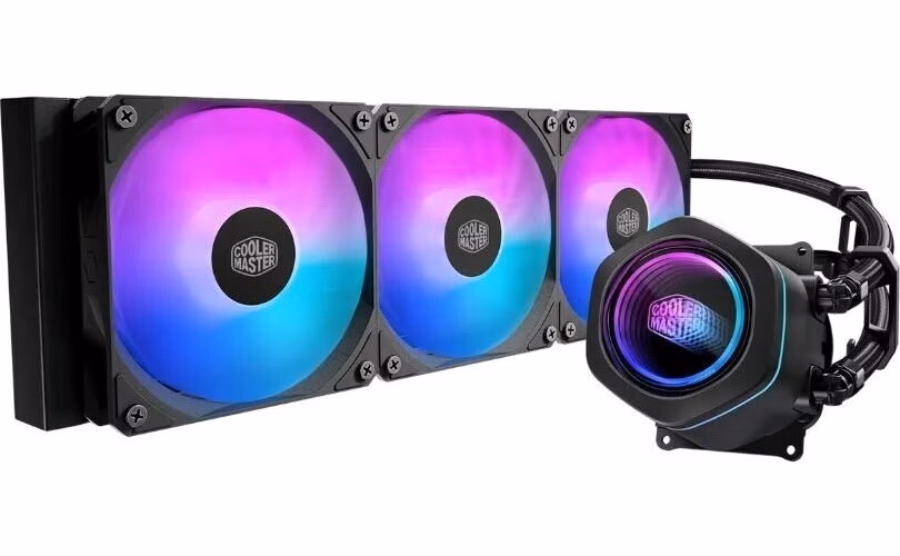 Cooler Master vodní chladič MasterLiquid Core Nex 360, 3x120mm, LGA1851, AM5, černá