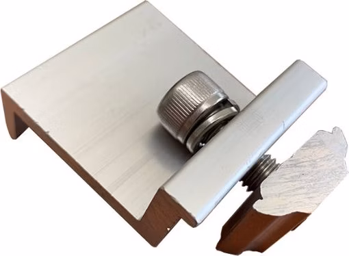 Solarmi SCKD-30 hliníkový stříbrný koncový držák SC solárního panelu (30 mm)