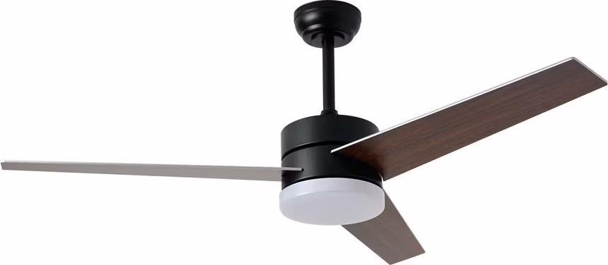 IMMAX NEO LITE VARIABLE SMART LED stropní svítidlo s ventilátorem 24W, Wi-Fi, TUYA, černo-hnědo-stříbrné