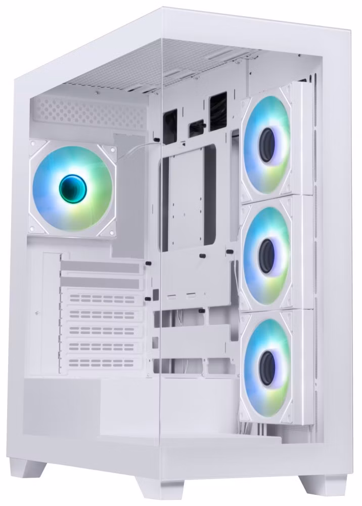 BitFenix skříň CETO / ATX / 4x 120mm ARGB fan / 2x USB 3.0 / USB-C / tvrzené sklo / bílá