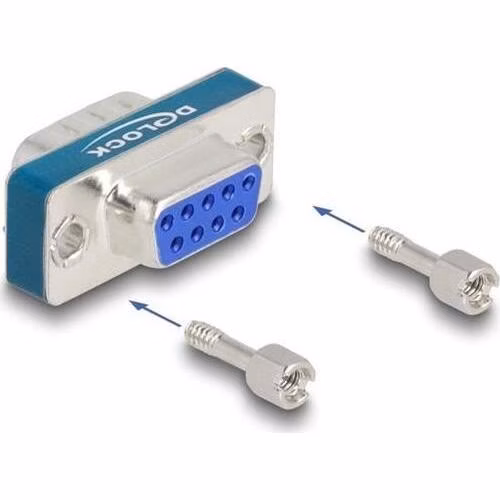 Delock Filtr na potlačování interference RF/EMI z devítipinového zástrčkového konektoru D-Sub na zásuvkový