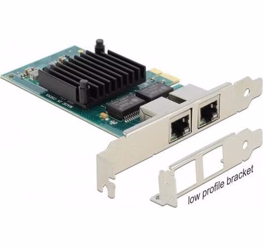 Delock PCI Express karta na 2 x Gigabit LAN