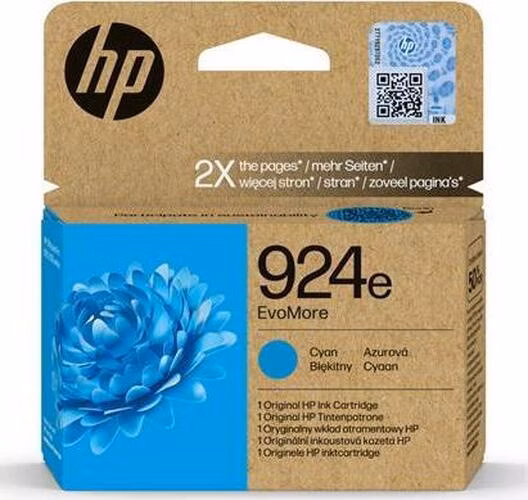 HP 924e EvoMore Cyan Original Ink Cartridge
