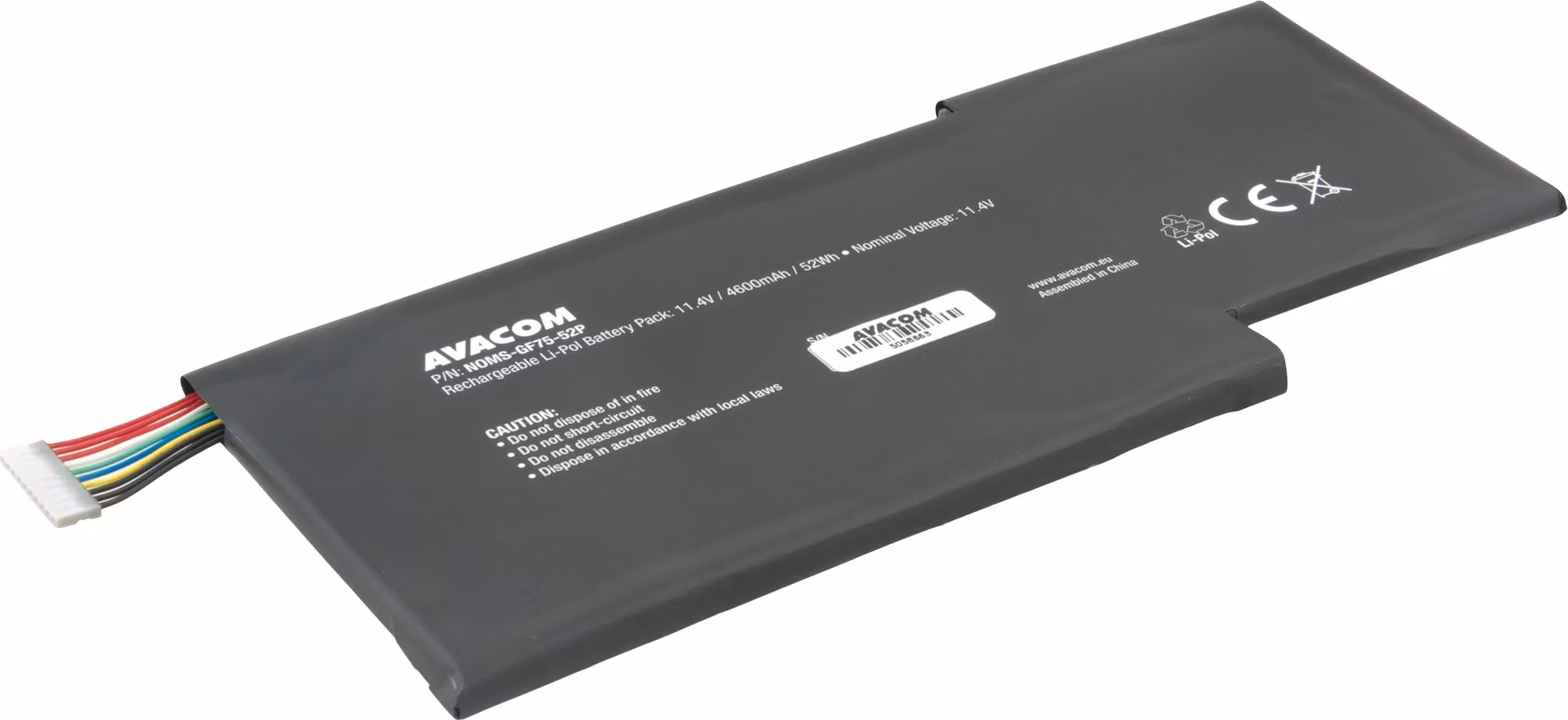 AVACOM Náhradní baterie MSI GF63, GF75 Li-Pol 11,4V 4600mAh 52Wh - BTY-M6K