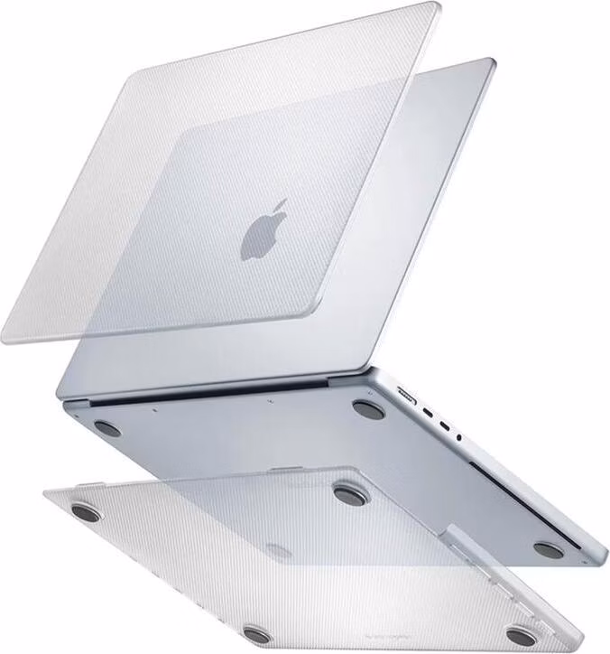 Pipetto kryt Hardshell Dots Case pre Macbook Air 15" M2/M3/M4/M5 - Frosted Clear