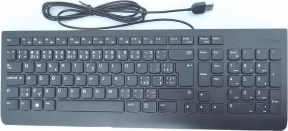 Lenovo Essential Wired Keyboard/Drôtové USB-A/CZ/SK/Čierna