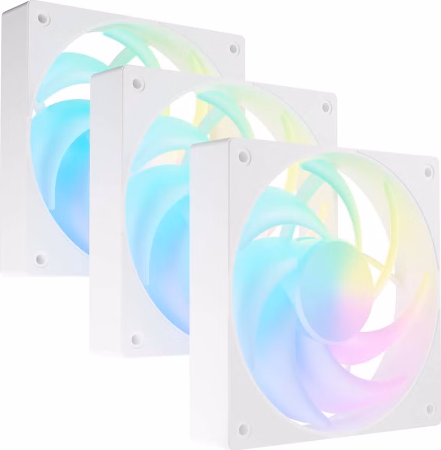 Ventilátor FURY SAI S12 ARGB PWM, 3-Pack, Biely