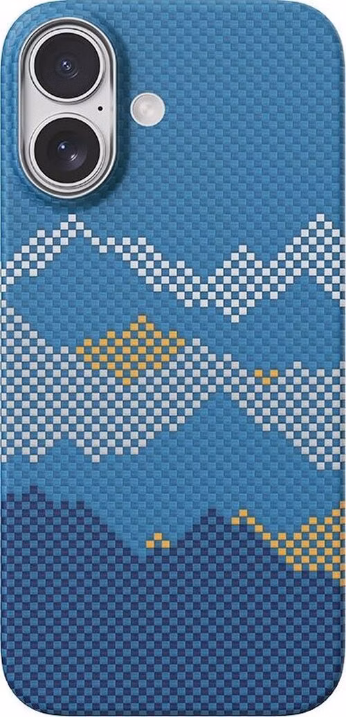 Comma kryt Woven Kevlar Magnetic Shockproof Case pre iPhone 17 - Mountain View